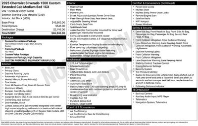 2025 Chevrolet Silverado 1500 Custom