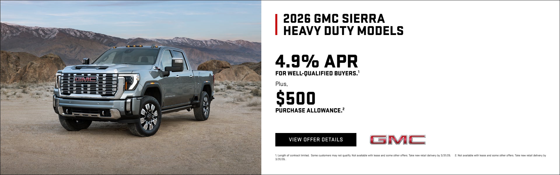 4.9% APR for well-qualified buyers.1

Plus, $500 PURCHASE ALLOWANCE.2